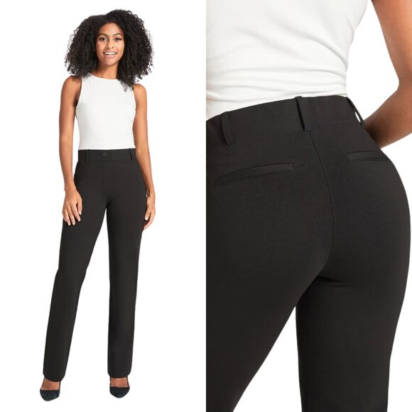 Betabrand Black Pants Size Small Straight Leg LIKE NEW! - Picture 2 of 16